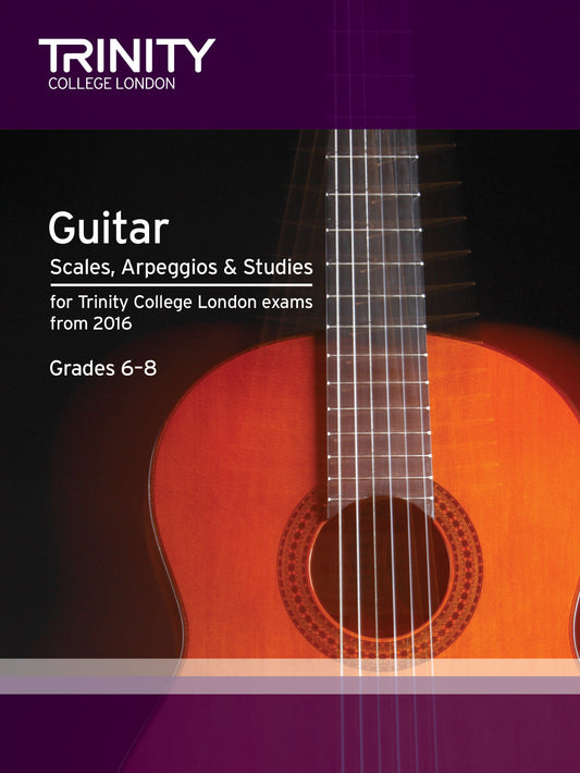 Guitar & Plectrum Guitar Scales, Arpeggios & Studies Grades 6-8 from 2016